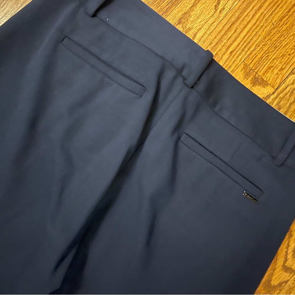 Calvin Klein Women's Mid Rise Straight-Leg Pants Navy